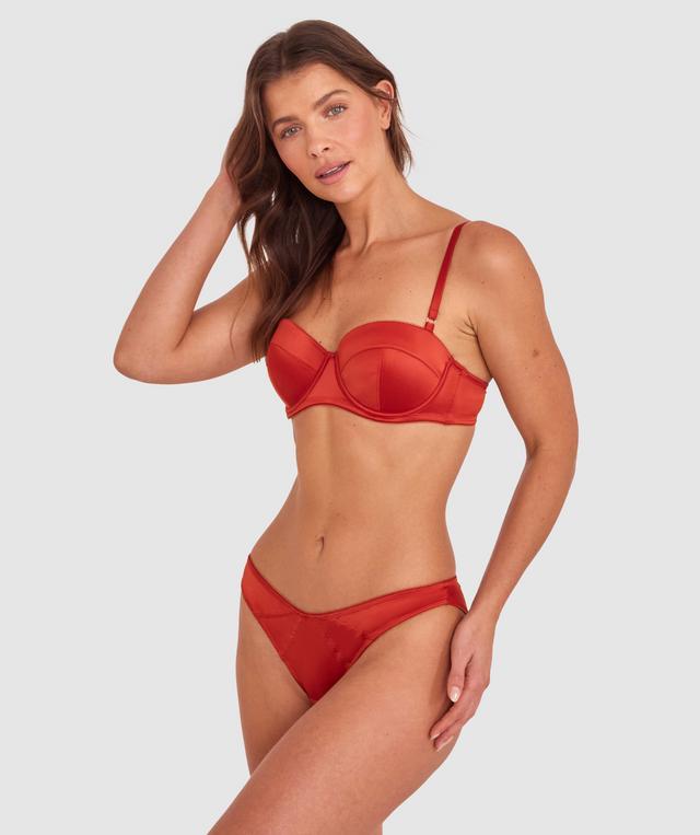 Ebony Brazilian Knicker - Rust