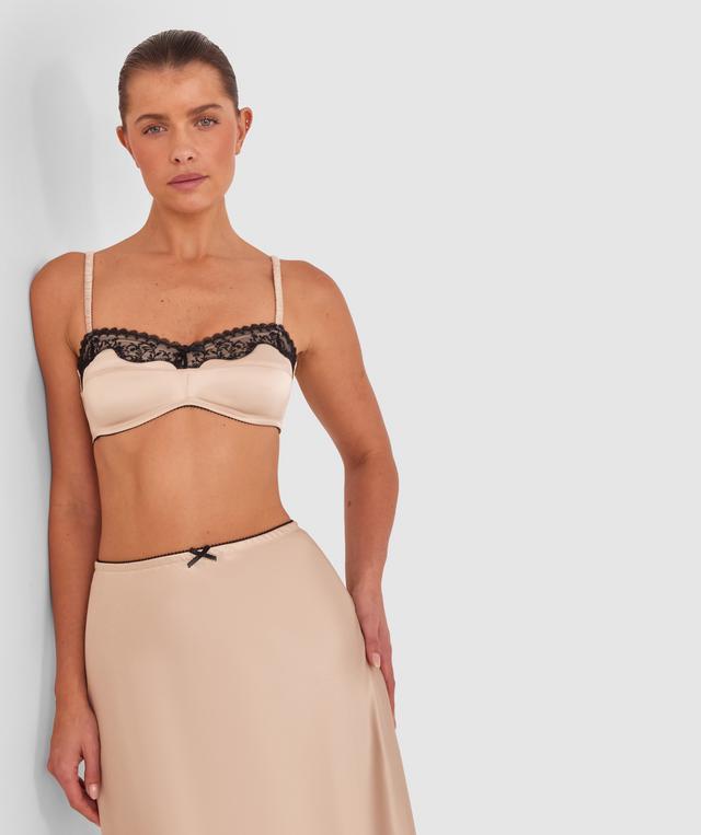 Vamp Invitation Only Slip Skirt Set - Gold/Black