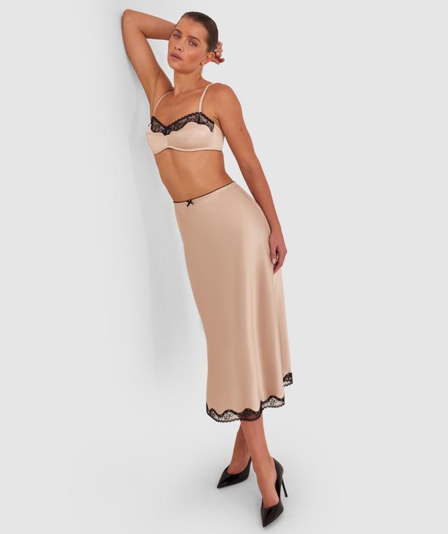 Vamp Invitation Only Slip Skirt Set - Gold/Black