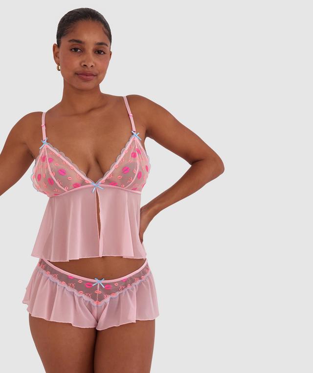 Night Games Kiss Kiss Cami - Pink