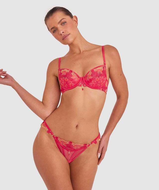 Vamp Picturesque Push Up 1/4 Cup - Hot Pink