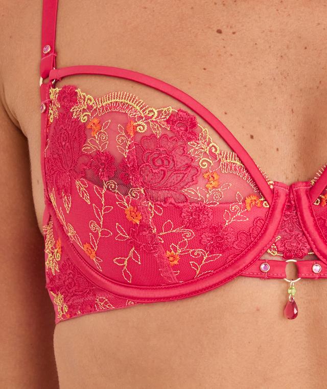 Vamp Picturesque Push Up 1/4 Cup - Hot Pink