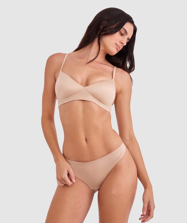 Body Bliss Plunge Wirefree Push Up - Nude 2
