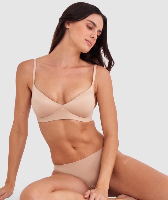 Body Bliss Plunge Wirefree Push Up - Nude 2