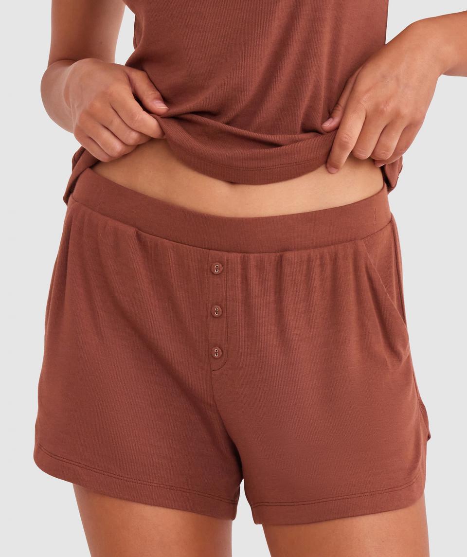 Body Bliss Lounge Short - Brown