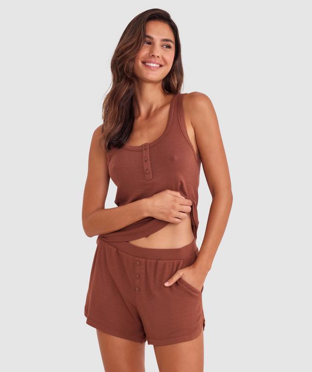 Body Bliss Lounge Short - Brown
