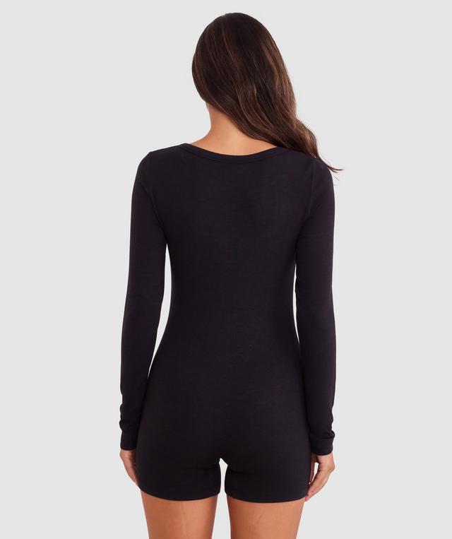 Body Bliss Lounge Romper - Black
