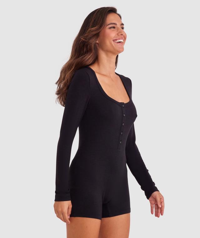 Body Bliss Lounge Romper - Black