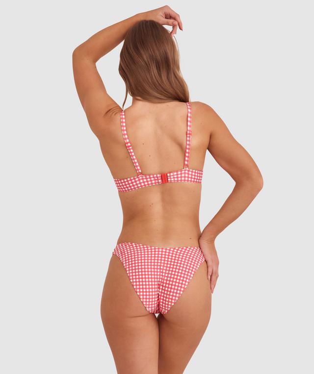Maddison Brazilian Knicker Bikini Bottom - Print Check