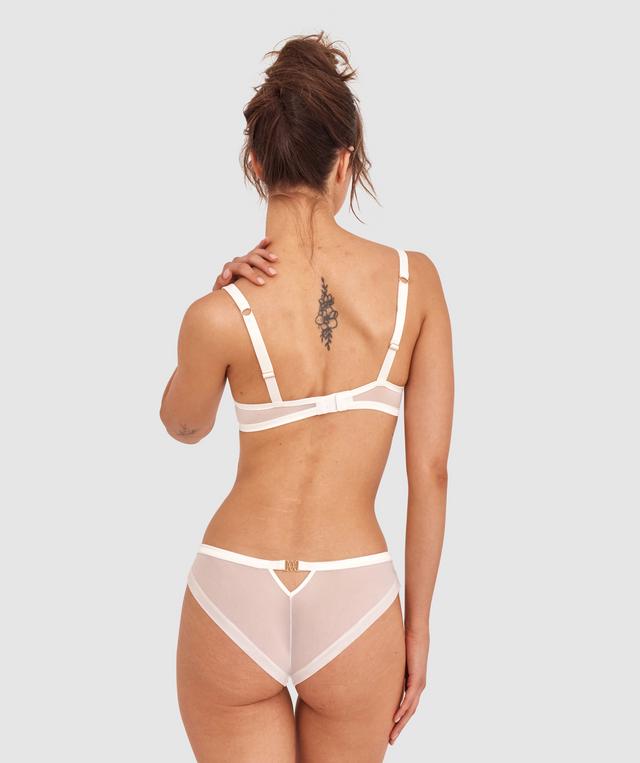 Vamp French Kisses High Leg Brazilian Knicker-Ivory