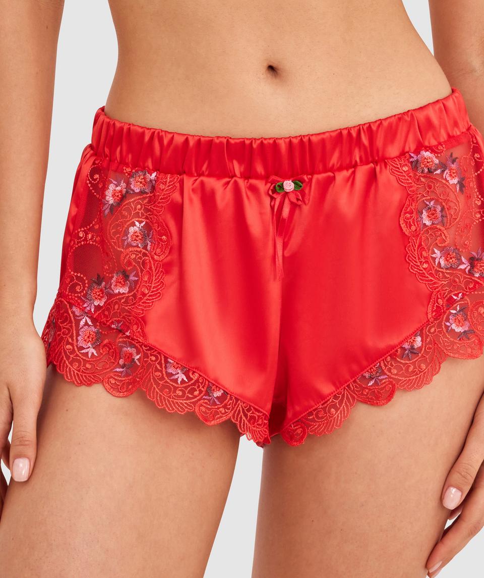 Enchanted Summertime Serenade French Knicker-Light Red / Multi