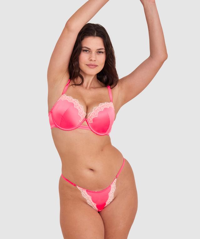 Paris Push Up Bra-Hot Pink