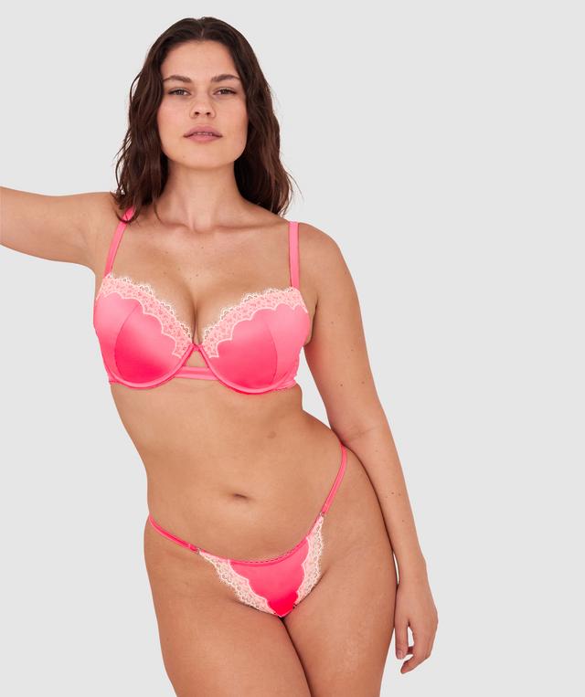 Paris Push Up Bra-Hot Pink