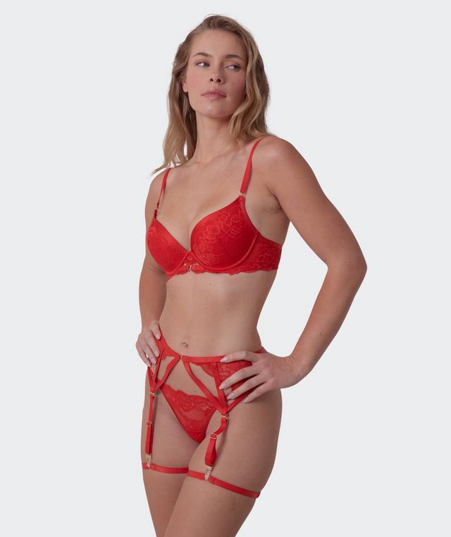 Imogen Suspender - Light Red