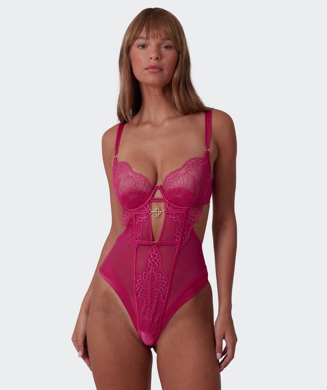 Vamp Be Mine Bodysuit - Dark Pink