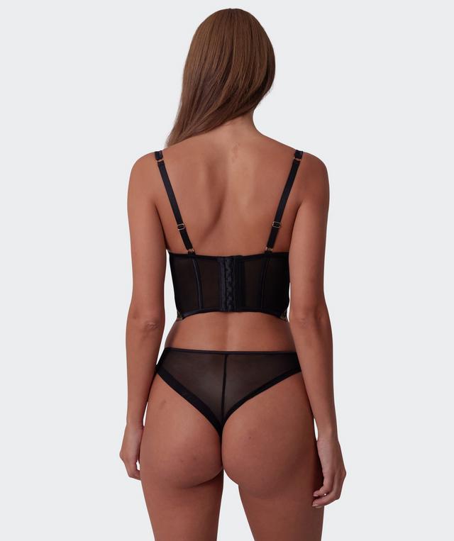 Vamp Stay The Night Push Up Corset - Black