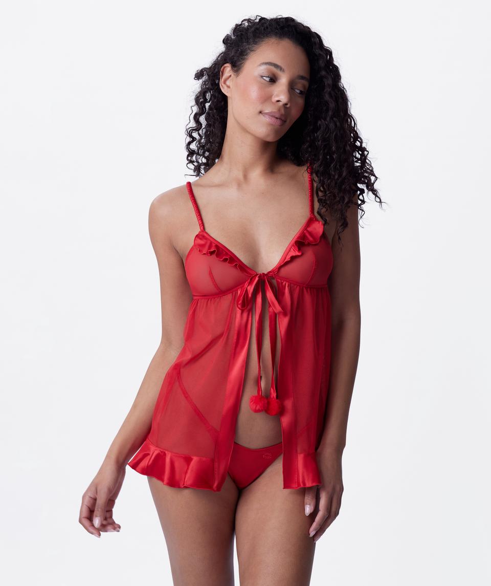 Night Games Candy Shop Babydoll & String - Red