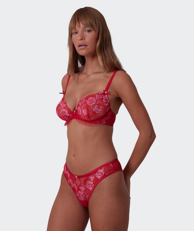 Enchanted Everlasting Unlined Bra - Red