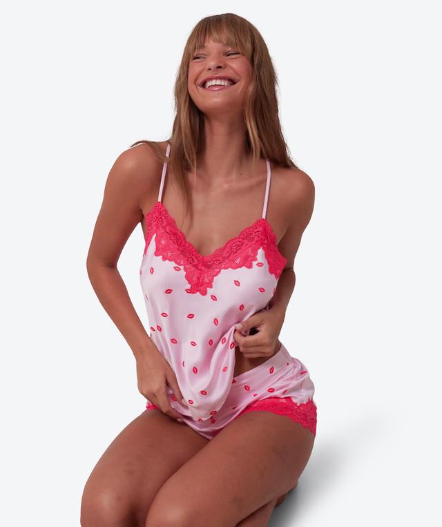 Angelica Kisses Cami - Print/Pink