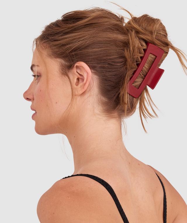 Square Clip With Logo - Dark Red