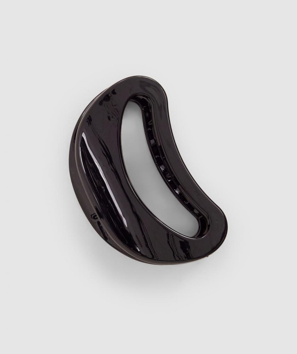 Round Clip With Logo - Black
