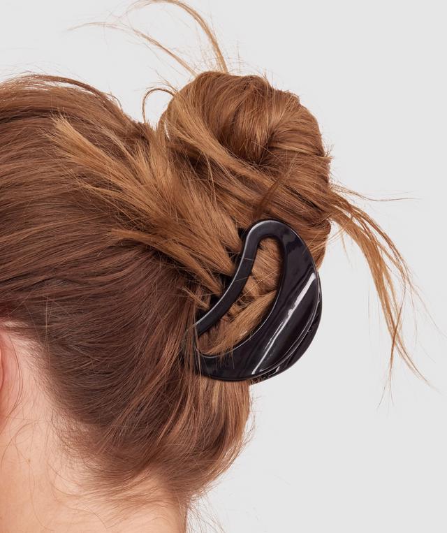 Round Clip With Logo - Black