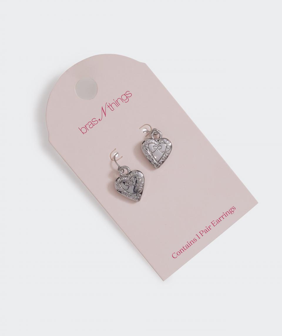 Heart Earring - Silver