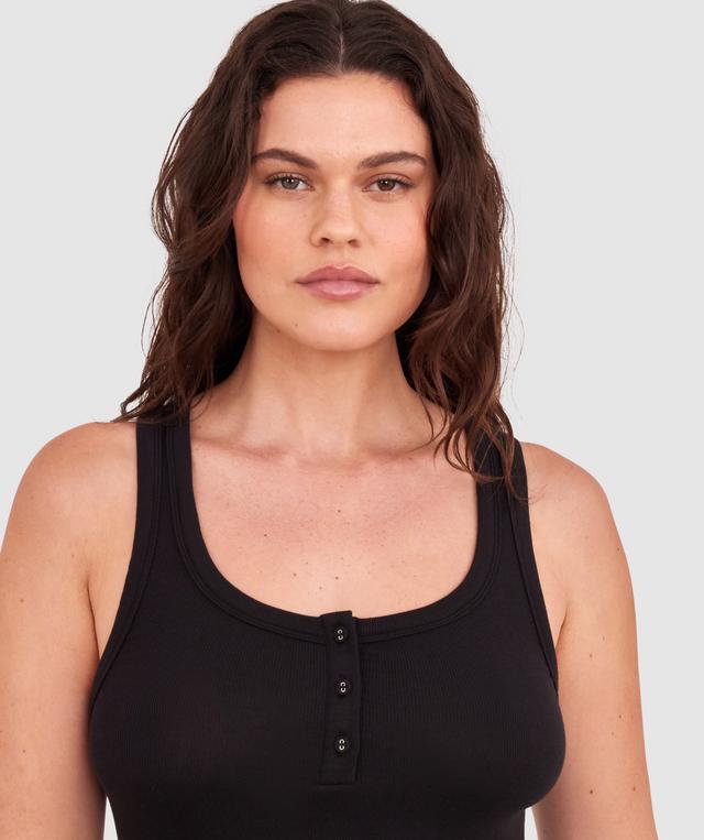 Comfy Rib Slip - Black