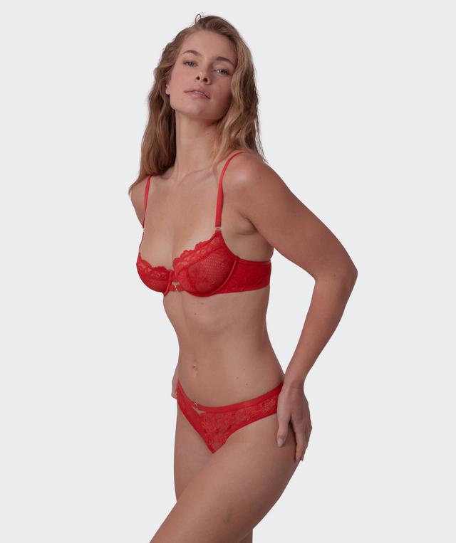 Imogen Brazilian Knicker - Light Red