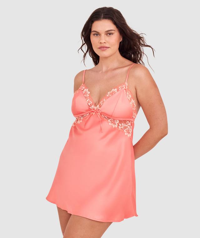 Arla Short Slip - Dark Coral