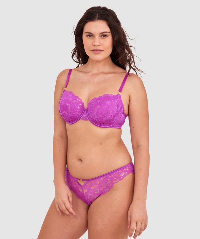 Narelle Brazilian Knicker - Purple