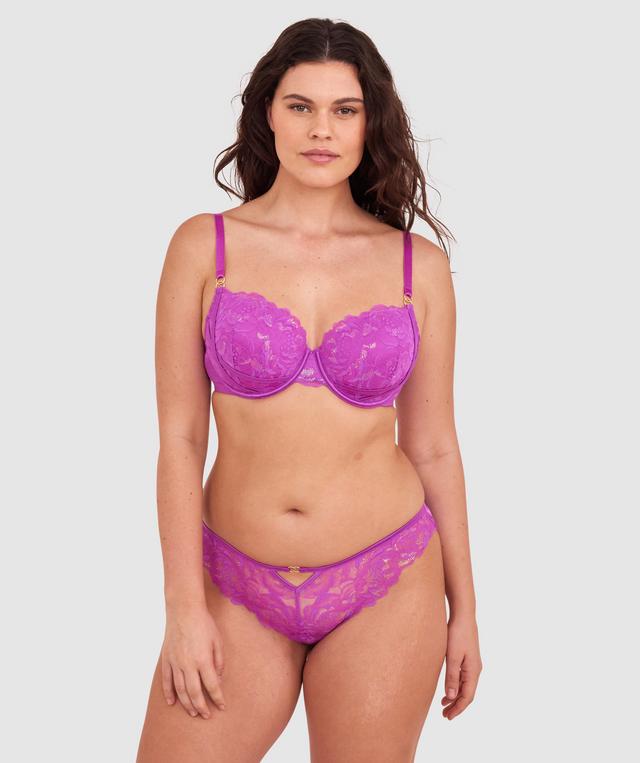 Narelle Brazilian Knicker - Purple