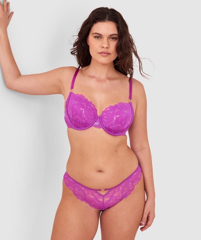 Narelle Brazilian Knicker - Purple