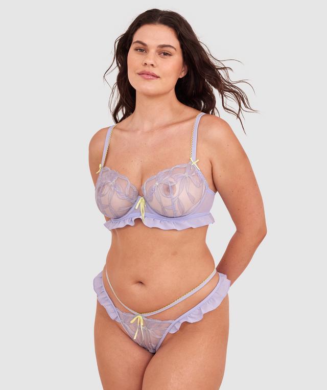 Enchanted Be My Bow High Leg String - Lavender