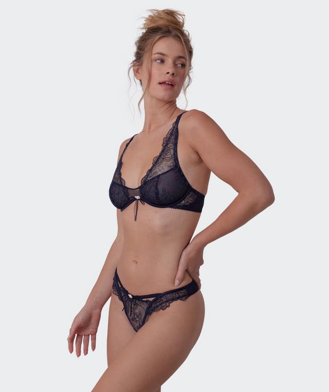 Enchanted Midnight Sonata High Leg G String - Navy
