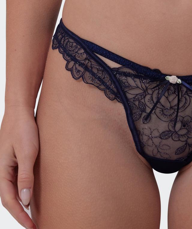 Enchanted Midnight Sonata High Leg G String - Navy