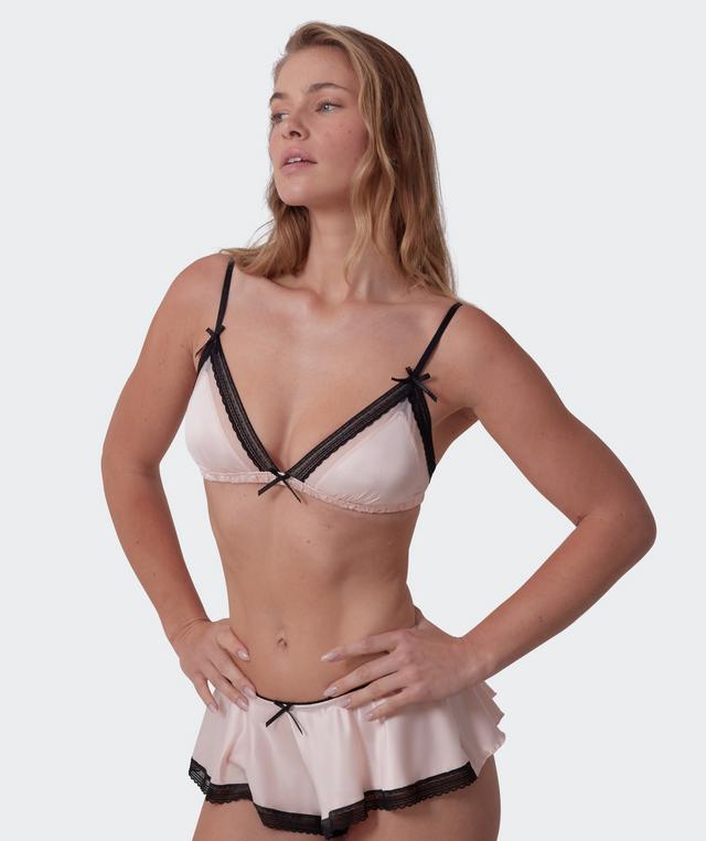 Jadey High Leg French Knicker - Oatmeal