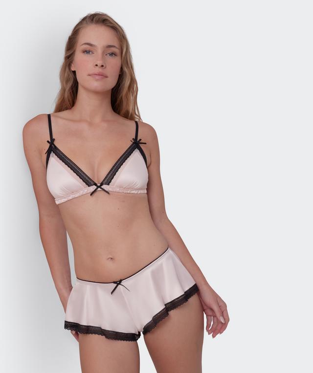 Jadey High Leg French Knicker - Oatmeal