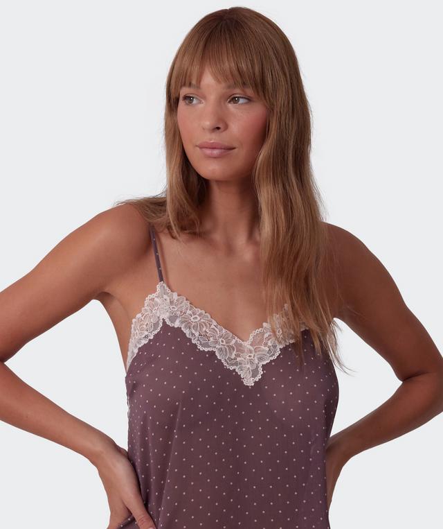 Elspeth Short Slip - Print Spot/Grey