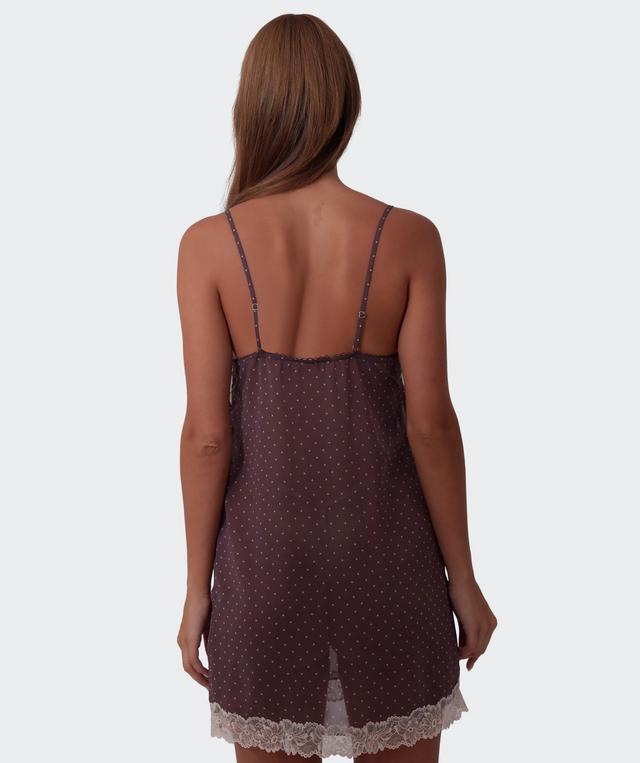 Elspeth Short Slip - Print Spot/Grey