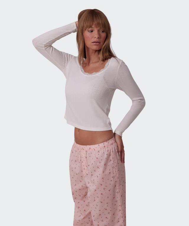 Mix And Match Long Sleeve Top - Light Pink