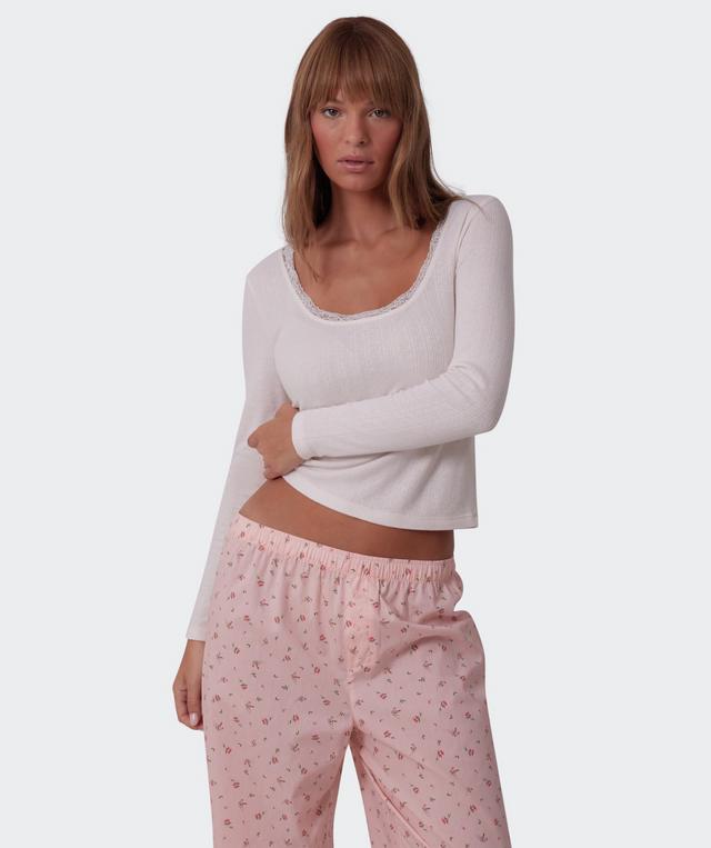 Mix And Match Long Sleeve Top - Light Pink