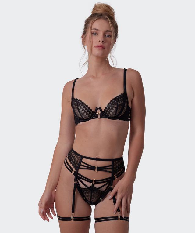 Night Games Spoil Me Suspender-Black