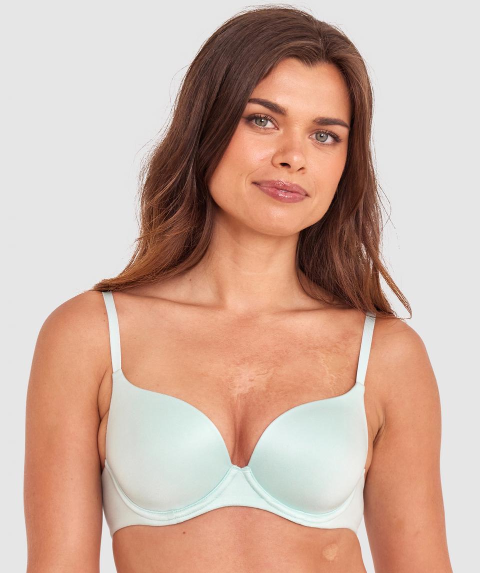 Body Bliss Contour Plunge Bra - Light Green