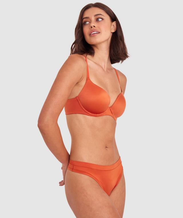 Body Bliss Contour Plunge Bra - Rust