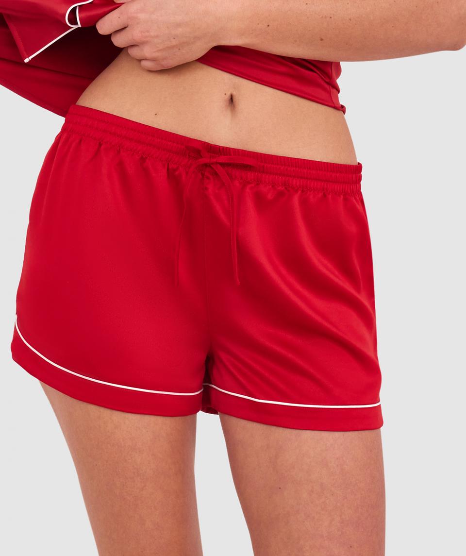 Liquid Satin Short - Dark Red