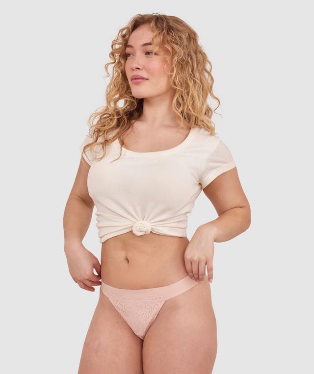 Audrey G String-Blush Pink