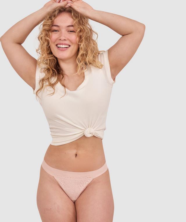 Audrey G String-Blush Pink