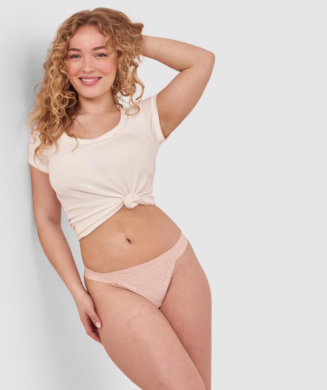 Audrey G String-Blush Pink
