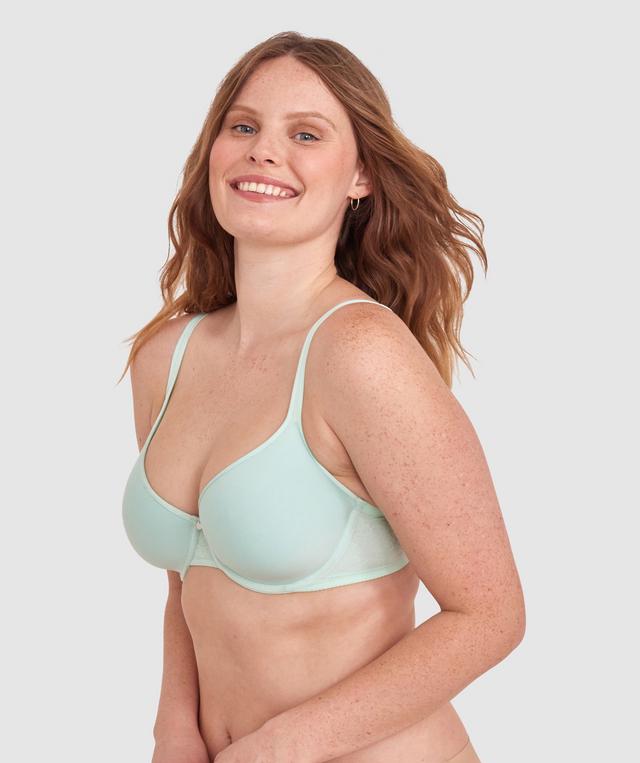 Pure Body Full Cup Bra-Light Green